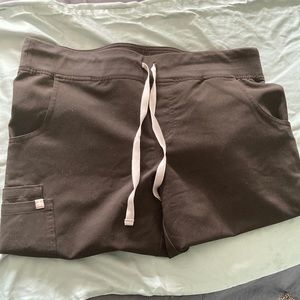 Figs Black Scrub Pants M Tall